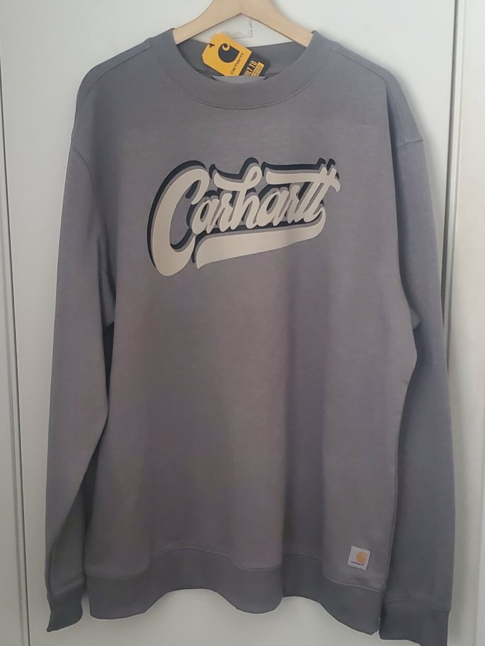 Carhartt Gray Relaxed Fit Sweatshirt Men's Size XL